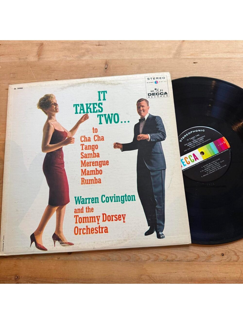 Warren Covington and The Tommy Dorsey Orchestra - It Takes Two 33rpm VG+ VR25